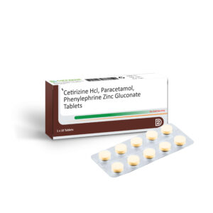 Cetirizine Hcl, Paracetamol, Phenylephrine Zinc Gluconate