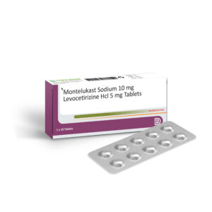 Montelukast Sodium 10 mg Levocetirizine Hcl 5 mg Tablets